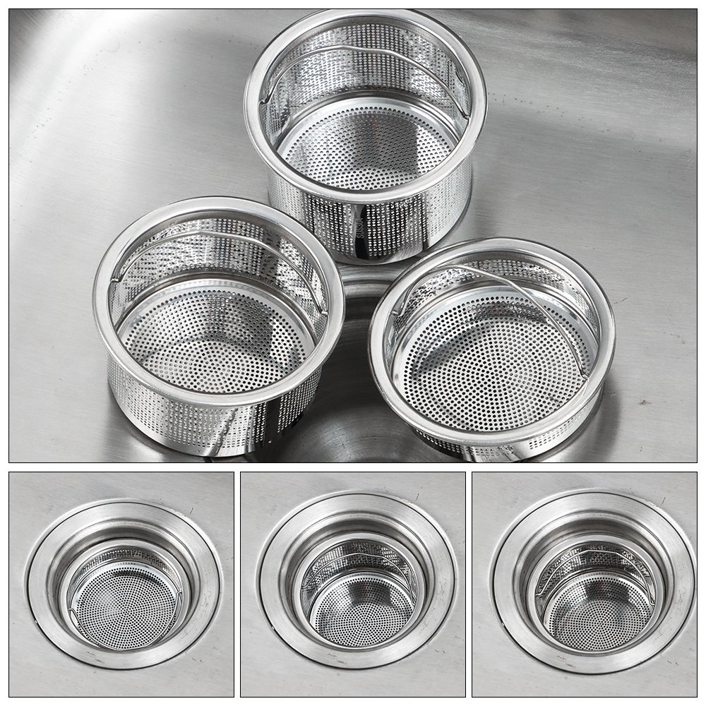 Commercial Kitchen Bin - キッチンシンク,ステンレス鋼,スロット付き,ゴミ箱,バスルームの床の排水用,ヘアフィルターバスケット