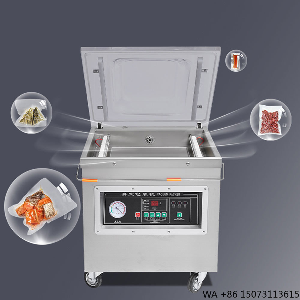 Vacuum Sealer - Dz-400業務用卓上真空包装機 コンパクト設計 ステンレス製ボディ パウチフィルム対応 食品チャンバーシーリング用