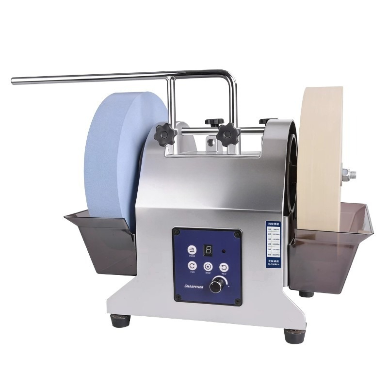 Commercial Kitchen Knife Sharpener - 電動式両刃ナイフ研ぎ器 小型家庭用ウェットグラインダー 業務用ハサミ キッチンナイフ 水冷式研磨機