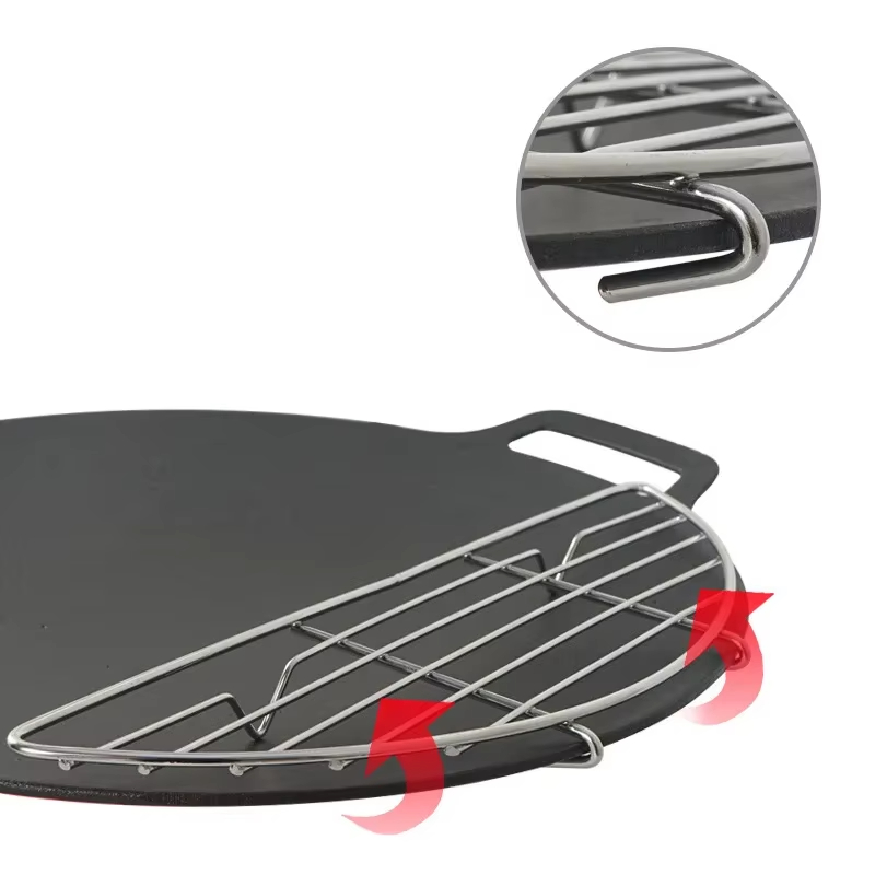 屋外バーベキューネットスチームラックステンレス鋼キャンプバー - Commercial Kitchen Pots And Pans のレビューと価格