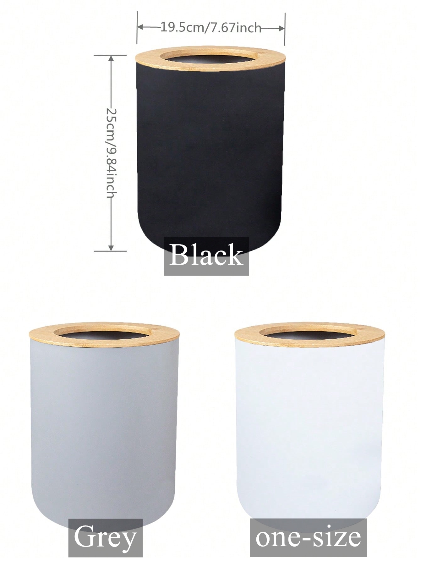 黒色のプラスチック製ゴミ箱、モダンな廃棄物ゴミ箱、キッチン、 - Commercial Kitchen Bin のレビューと価格