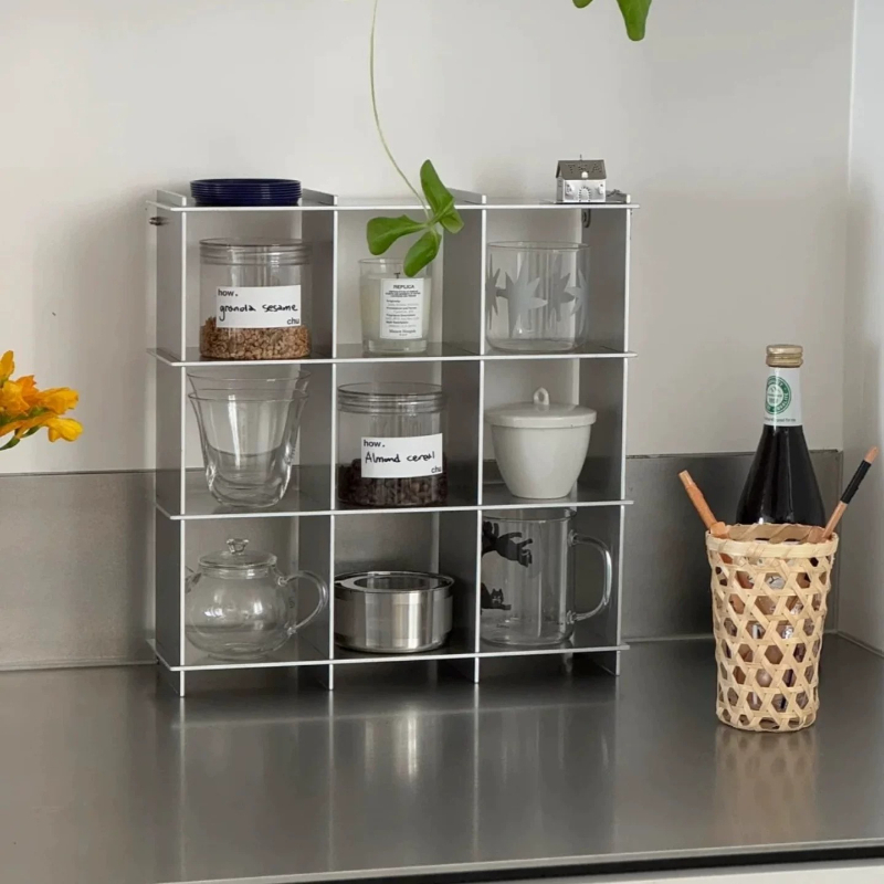 ミニマリストアルミ合金製カウンタートップマグ収納棚多層カップ - Commercial Kitchen Rack のレビューと価格
