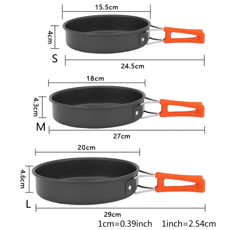 収納バッグ付きポータブルフライパン、焦げ付き防止の鳩、軽量グ - Commercial Kitchen Pots And Pans のレビューと価格