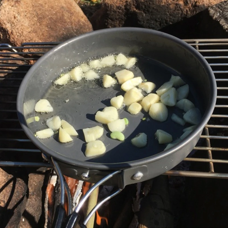 収納バッグ付きポータブルフライパン、焦げ付き防止の鳩、軽量グ - Commercial Kitchen Pots And Pans のレビューと価格