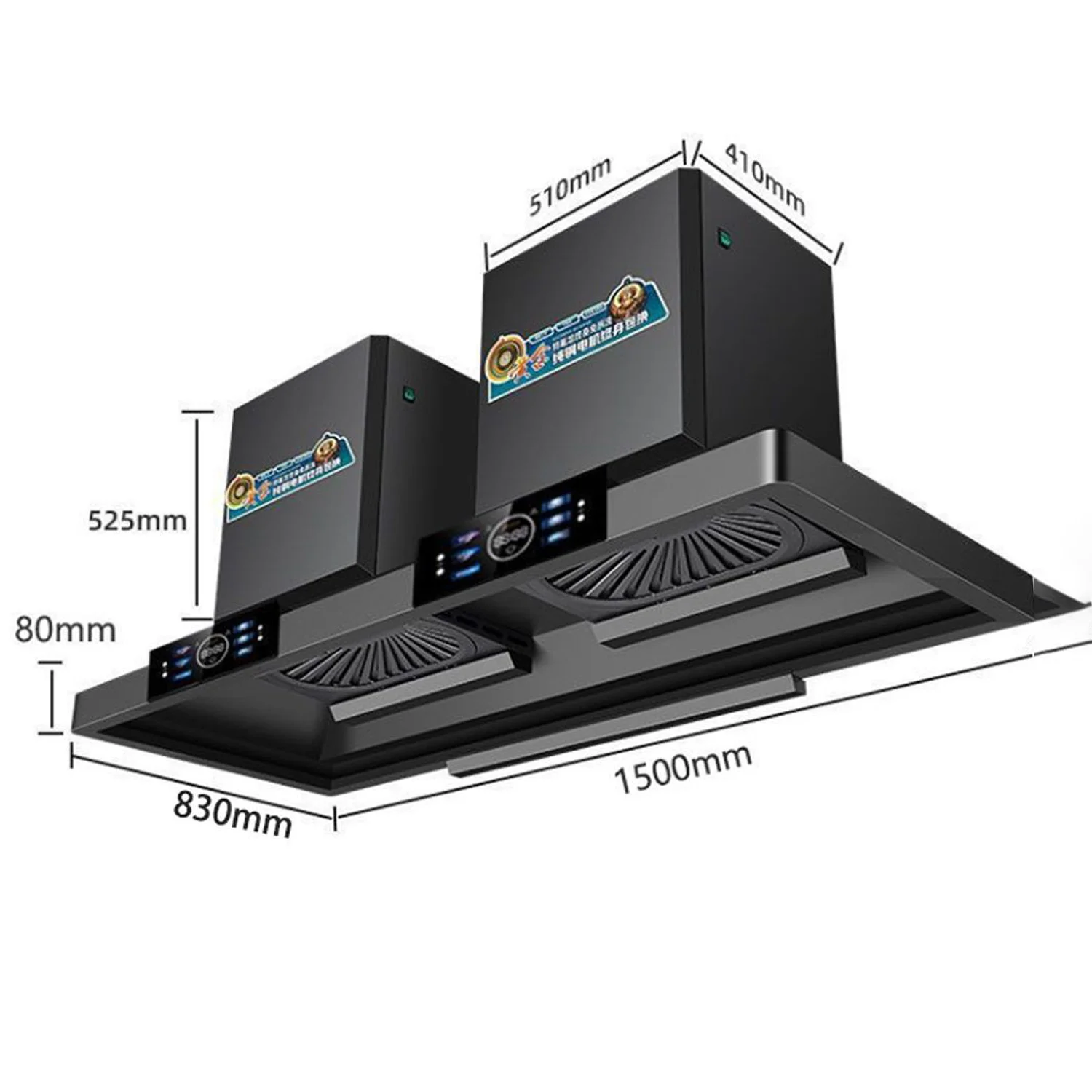 OEM対応 家庭用/業務用キッチン ダブルモーター 超強力吸 - Commercial Kitchen Range Hood のレビューと価格