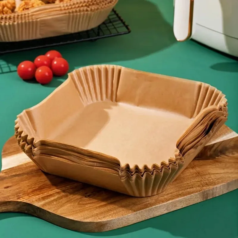 50/100 個エアフライヤー特殊紙トレイ家庭用高温耐性油吸 - Commercial Kitchen Pots And Pans のレビューと価格