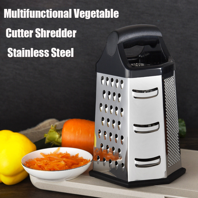 プロのボックスおろし金ステンレス鋼 6 面多目的野菜カッター - Commercial Potato Peeler のレビューと価格