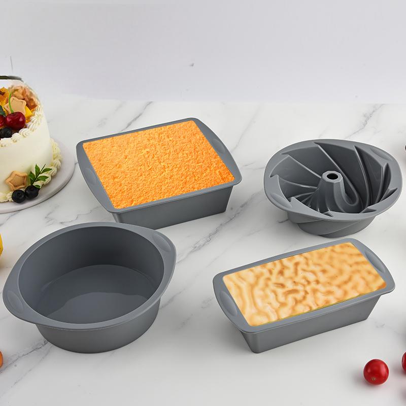 シリコン製スクエア4個型ケーキパン、ノンスティックブラウニー - Commercial Kitchen Pots And Pans のレビューと価格