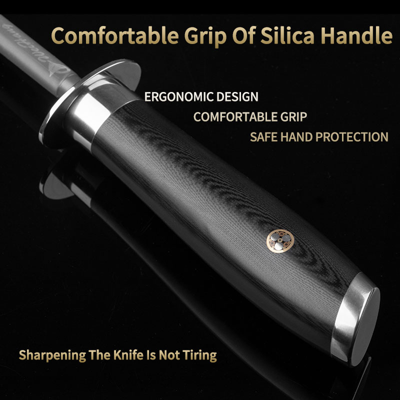 ダイヤモンドコーティング付きチタン製シャープニングロッド - - Commercial Kitchen Knife Sharpener のレビューと価格