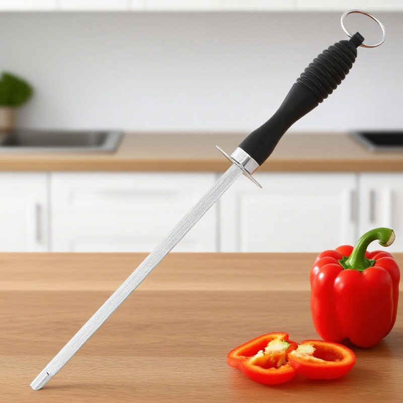 ナイフシャープナーロッド プロ仕様 炭素鋼製 耐久性のあるシ - Commercial Kitchen Knives のレビューと価格