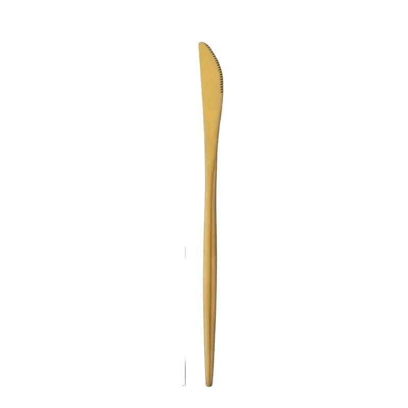 12 個 Golded ディナーナイフステンレス鋼食器西洋ス - Commercial Kitchen Knives のレビューと価格