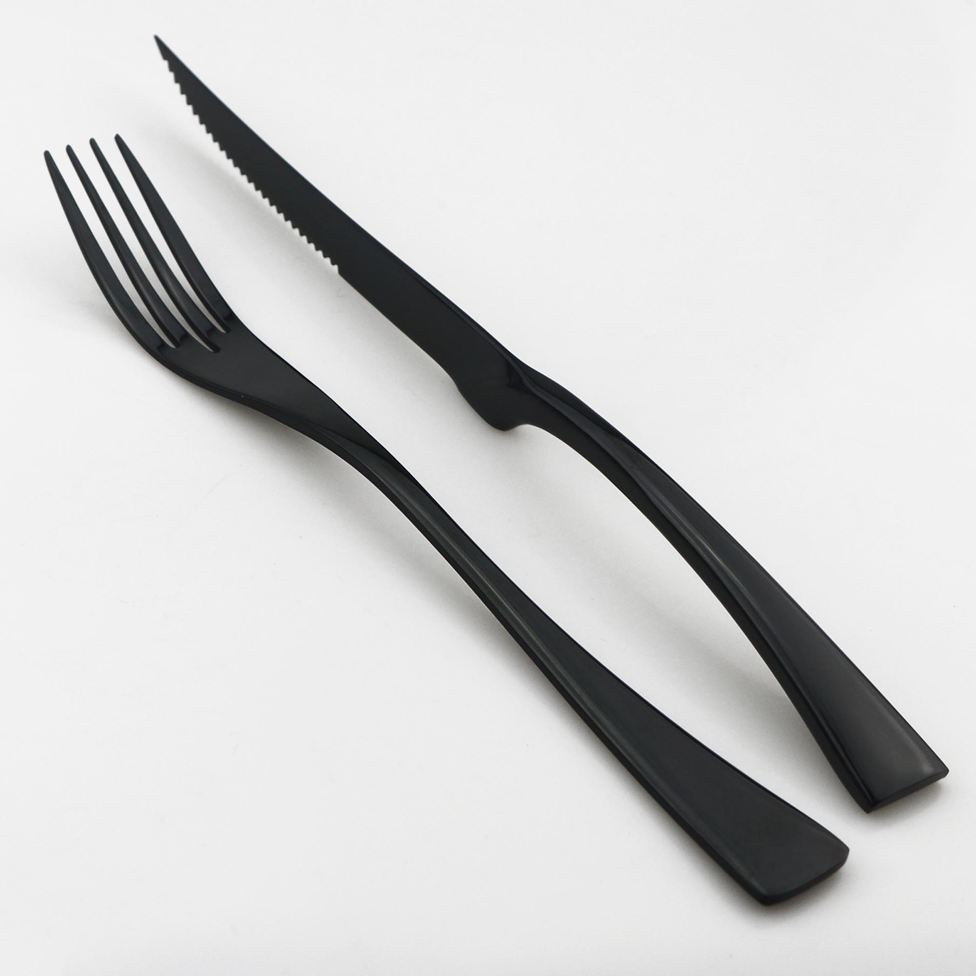 ステーキナイフ銀器用品クリエイティブディナーセットミラーラグ - Commercial Kitchen Knives のレビューと価格