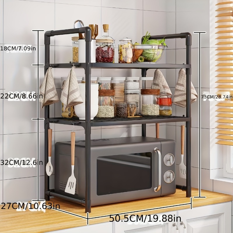 頑丈なキッチンベイカーズラック、フロアスタンド式電子レンジ台 - Commercial Kitchen Pots And Pans のレビューと価格