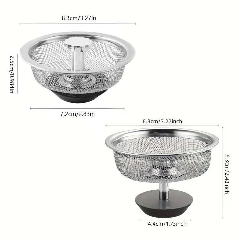 2セット キッチンシンクストレーナー ハンドルとストッパー付 - Commercial Kitchen Bin のレビューと価格