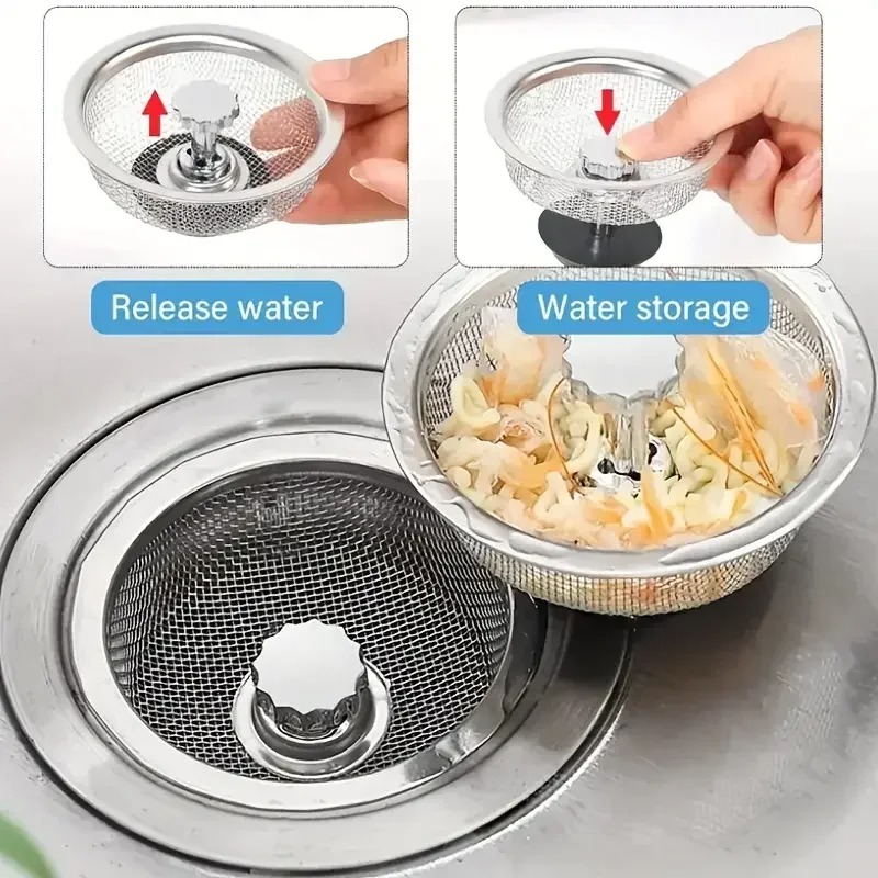 2セット キッチンシンクストレーナー ハンドルとストッパー付 - Commercial Kitchen Bin のレビューと価格