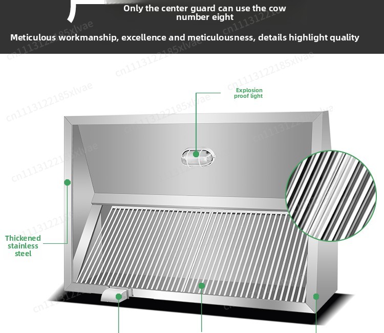 厚みのあるステンレス製フュームフード、強力な業務用レンジフー - Commercial Kitchen Range Hood のレビューと価格
