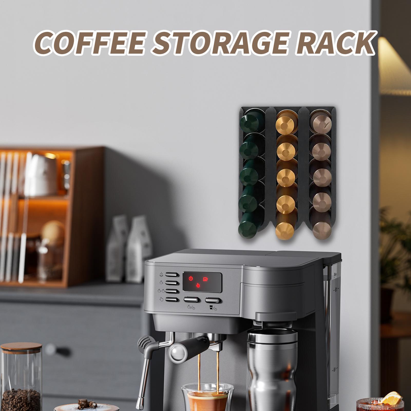 コーヒーポッド収納壁掛けコーヒーポッド収納ラック省スペースシ - Commercial Kitchen Rack のレビューと価格