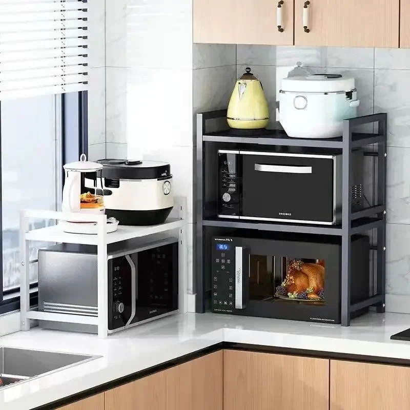 拡張可能な電子レンジ棚オーブン収納ラックキッチンカウンタート - Commercial Kitchen Rack のレビューと価格