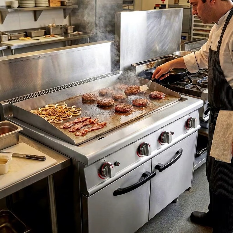 業務用ステンレス製デュアルゾーンガス/LPG業務用厨房フライ - Commercial Kitchen Zones のレビューと価格