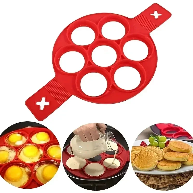 円形シリコンフライパン、朝食用パンケーキ型、DIYベーキング - Commercial Kitchen Pots And Pans のレビューと価格