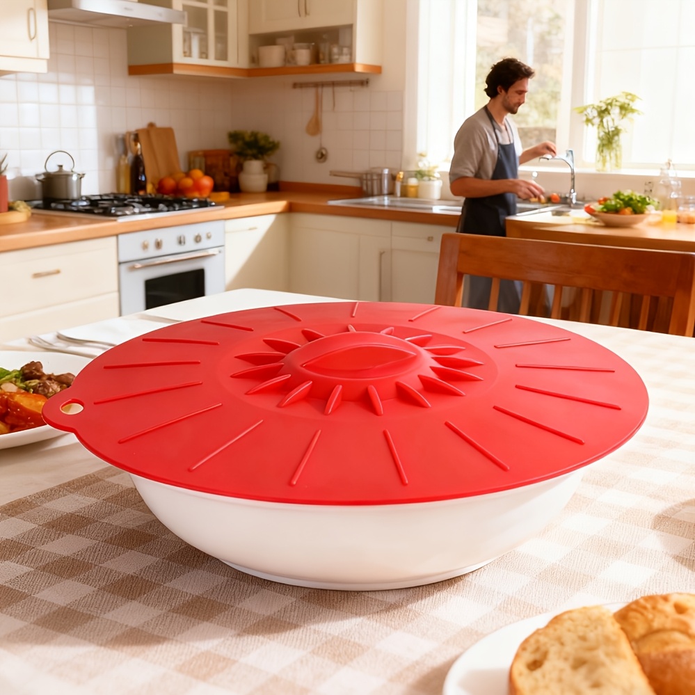 5ピースシリコン蓋、耐熱電子レンジ用防滴蓋、シリコン鍋蓋、カ - Commercial Kitchen Pots And Pans のレビューと価格