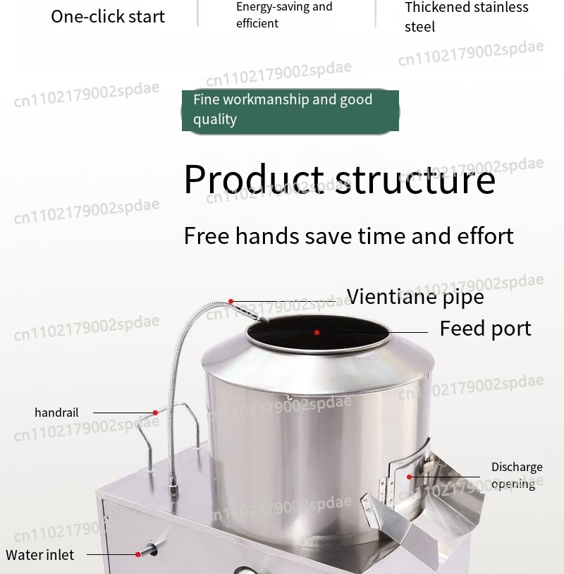 業務用電動ステンレス製野菜洗浄機（ジャガイモ、タロイモ、生姜 - Commercial Potato Peeler のレビューと価格