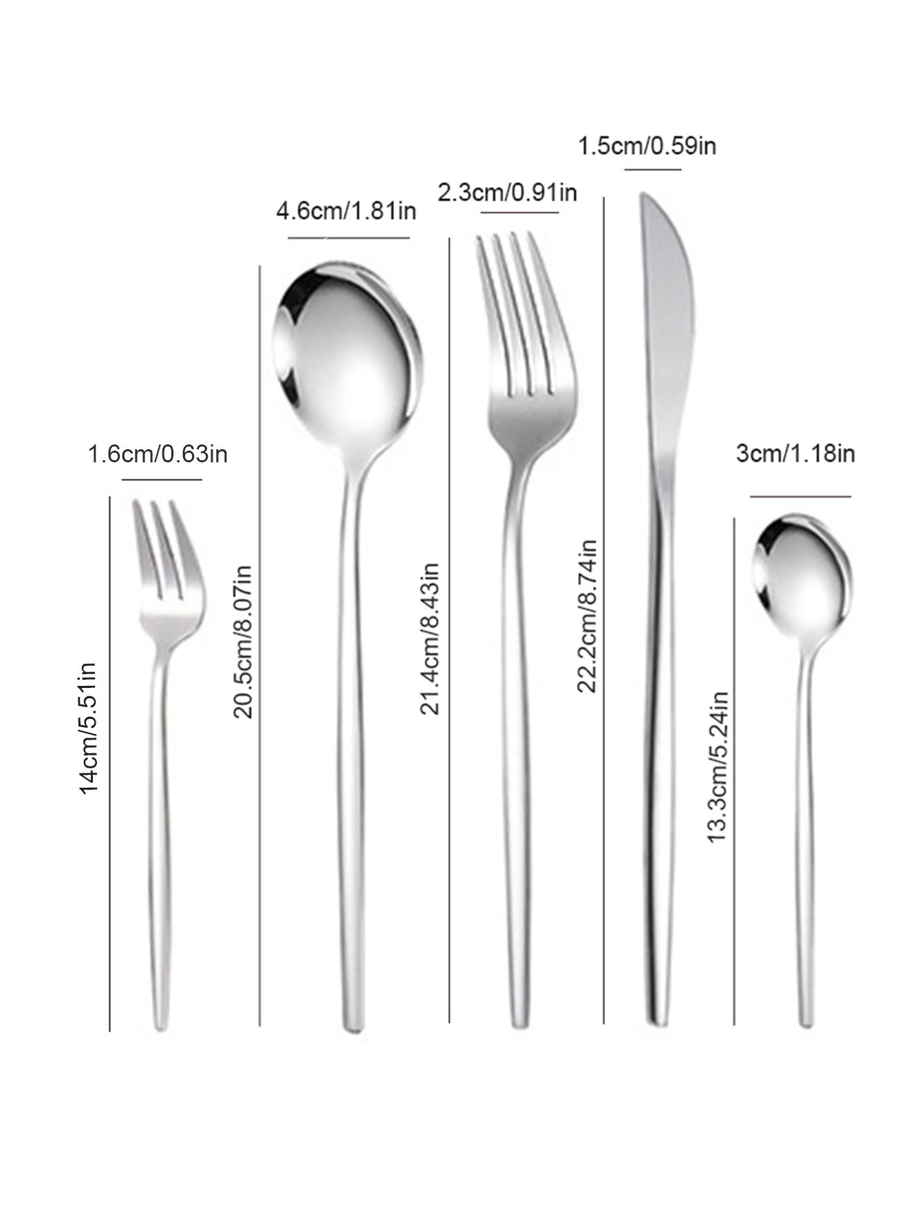 30ピース ステンレス製カトラリーセット ステーキナイフ フ - Commercial Kitchen Knives のレビューと価格