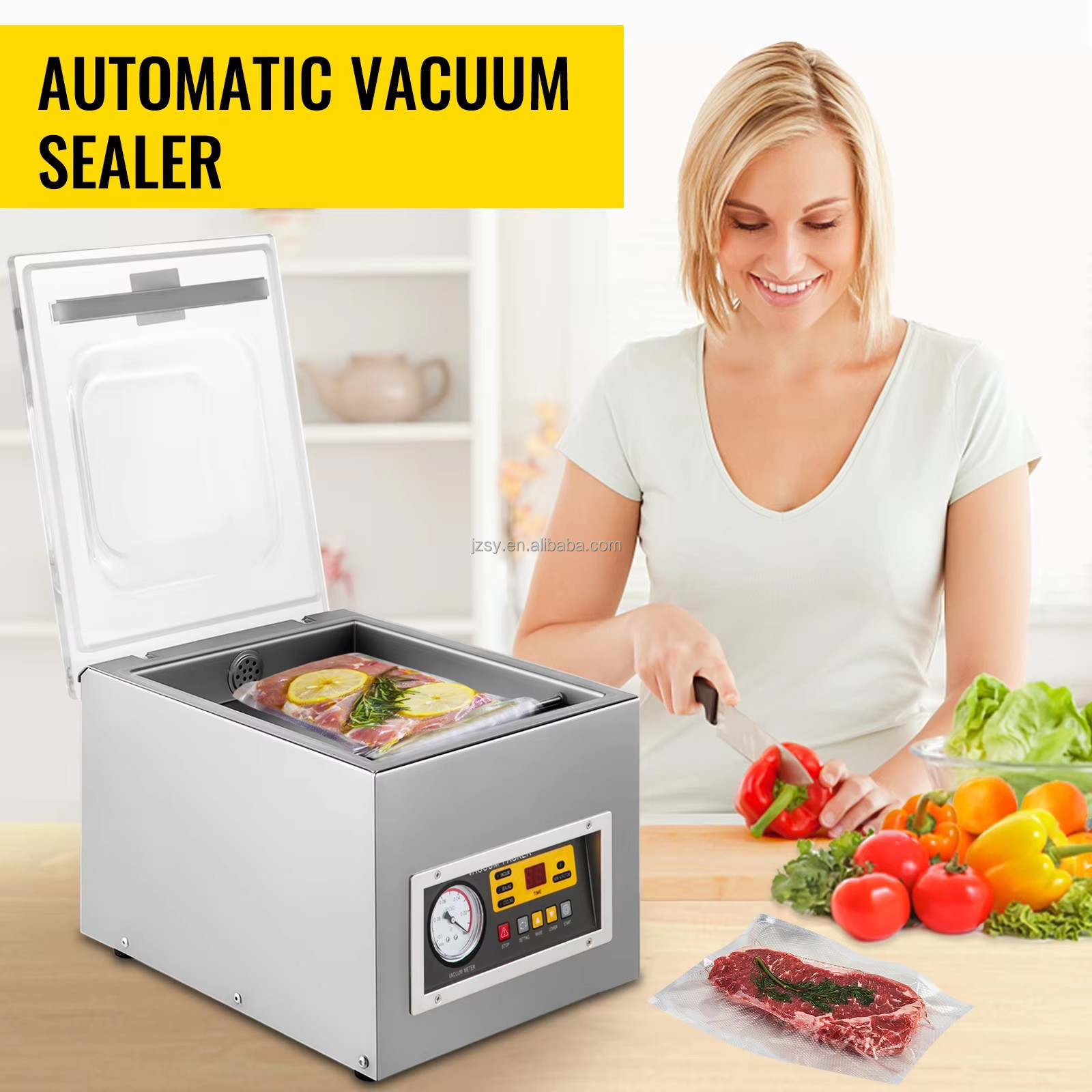 真空包装機 業務用プラスチックバッグシーラー キッチン食品事 - Vacuum Sealer のレビューと価格
